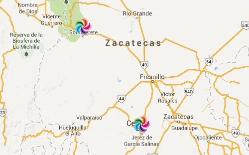 Nota sobre Mapa de Pueblos Mágicos en Zacatecas