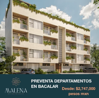 Venta de departamentos en Bacalar